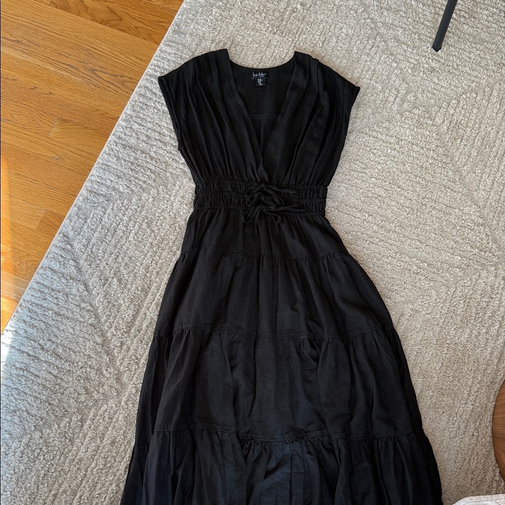 Nicole Miller Black Maxi Dress